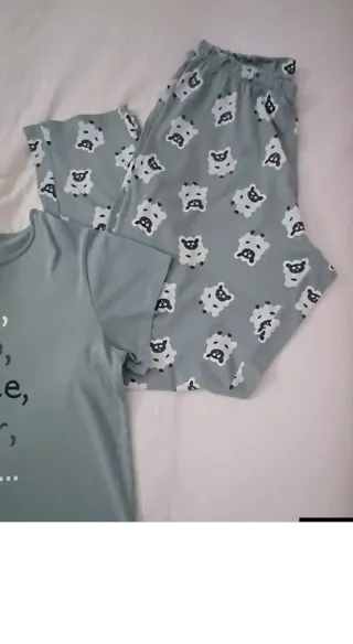 Pijama 100% Algodón Mujer Verde