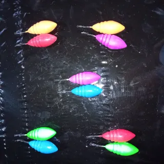 Lote 10 plomos pesca R2