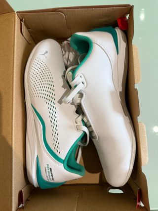 Zapatillas Puma Drift Cat Blancas y Verdes