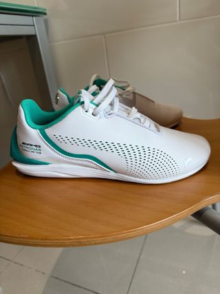 Zapatillas Puma Drift Cat Blancas y Verdes