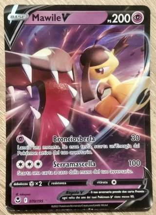 Carta Pokémon Mawile V 200 PV