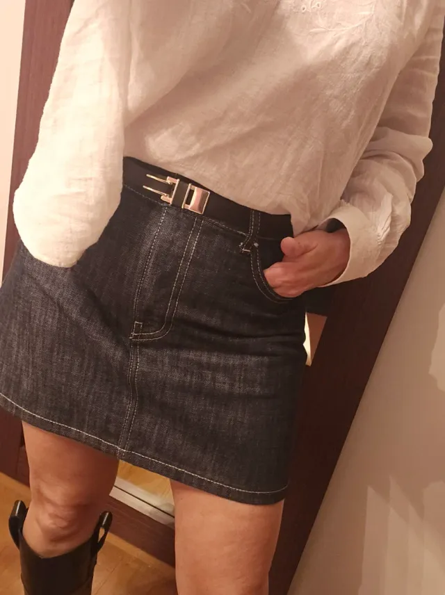 Falda mini vaquera Zara
