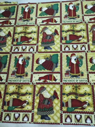 Panel de tela de Santa Claus