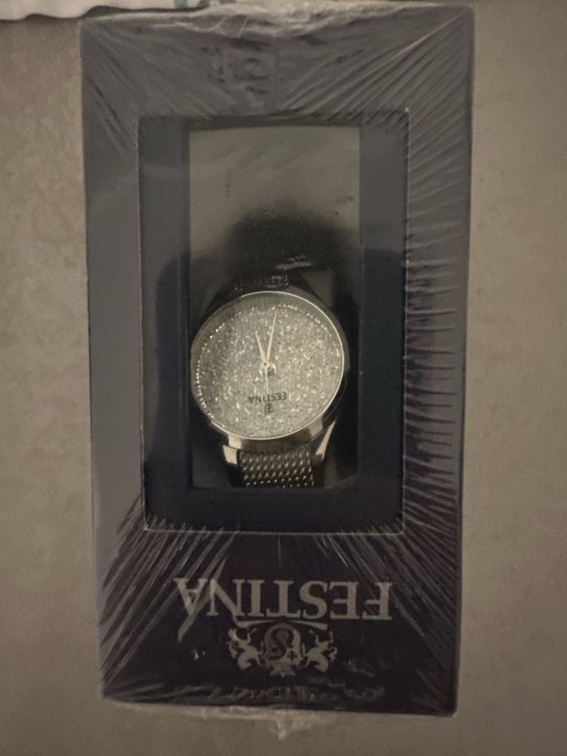 Reloj Festina Mujer Plata y Blanco