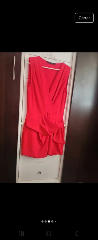 Mono Zara Rojo Talla S