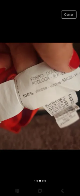 Mono Zara Rojo Talla S