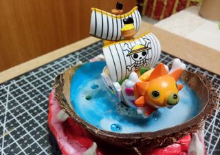 One Piece Diorama Fatto a Mano