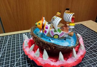 One Piece Diorama Fatto a Mano