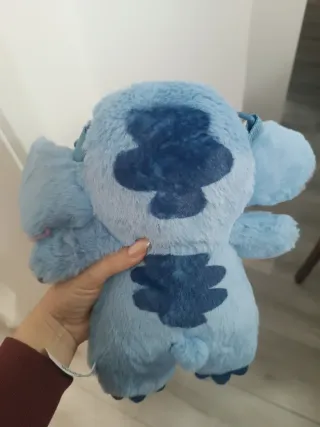 Bolso peluche Stitch azul y rosa
