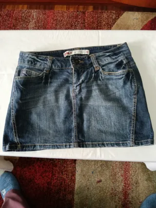 Falda vaquera Only azul