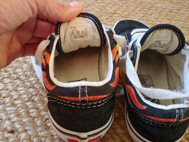 Zapatillas vans niño talla 27