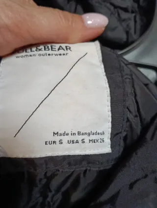 Chaquetón Pull&Bear Talla S