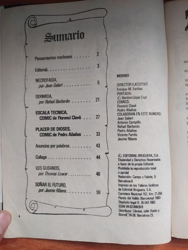 Rivista di Terrore Antico con Illustrazioni