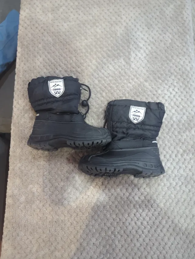 Botas de nieve para niños negras 30