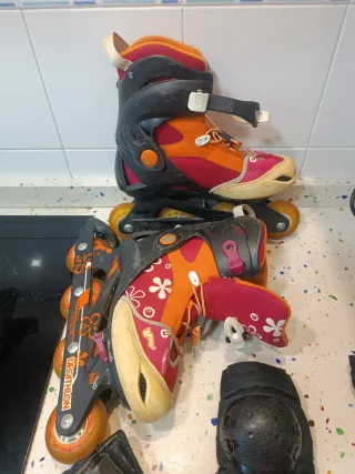 Patines en línea Talla 36-38 + Protecciones