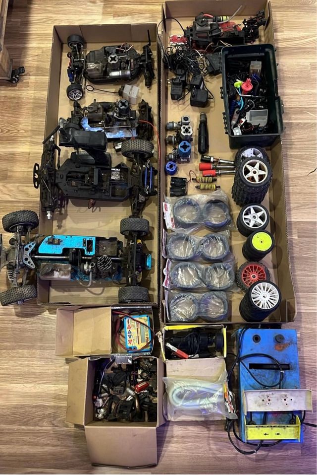 Lote RC Nitro Coches y Piezas