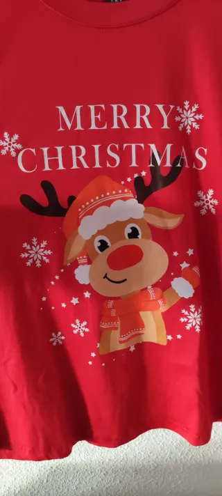 Camiseta Navidad Reno Manga Larga