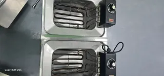 Freidora doble acero inoxidable