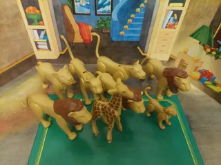 Playmobil Leones y Jirafa