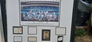 Cuadros de fútbol firmados