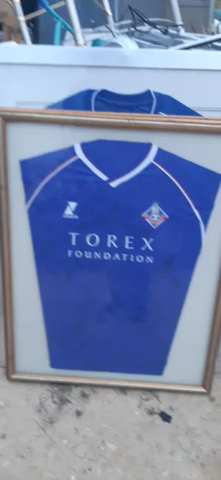 Cuadros de fútbol firmados