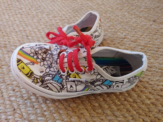 Zapatillas vans crayola niño talla 27.5