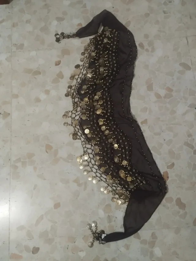 Pañuelo danza del vientre con monedas