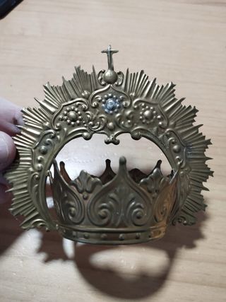 Corona decorativa dorada 5 cm