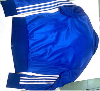 Chaqueta Adidas chica azul brillante