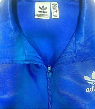 Chaqueta Adidas chica azul brillante