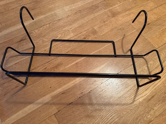 Colgador para macetas de metal negro