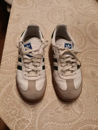 Adidas Samba Talla 36 Verde/Blanco
