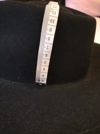 Sombrero Borges & Scott. Negro. T36 cm