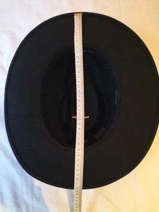 Sombrero Borges & Scott. Negro. T36 cm