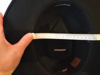 Sombrero Borges & Scott. Negro. T36 cm