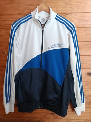 Sudadera Adidas Color Azul y Blanco Talla S.