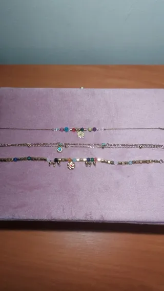 Pulseras,anillos y pendientes de acero garantizado