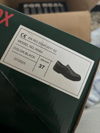 Zapatos de seguridad negros