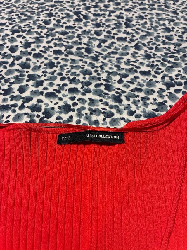 Vestido Sfera Cut Out Rojo Naranja Talla S