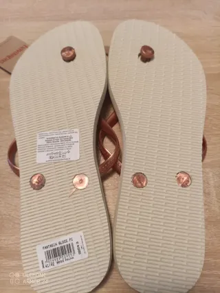 Havaianas rosas y blancas talla 42