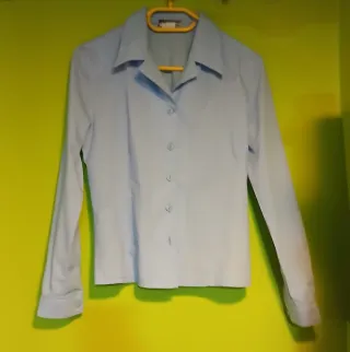 Camisa vintage mujer azul