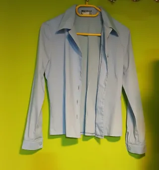 Camisa vintage mujer azul