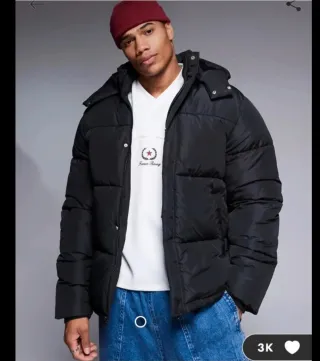 Plumífero hombre NUEVO  marca ASOS Negro Talla M