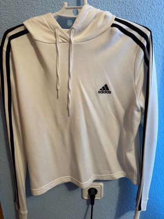 Sudadera Adidas Blanca Mujer