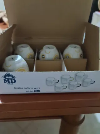 Set 4 tazzine da caffè