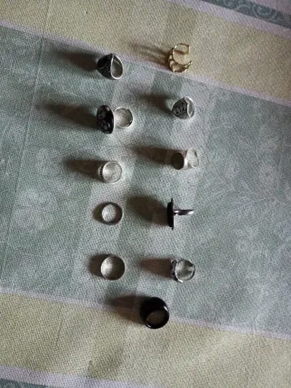 Lote 11 Anillos Vintage Ajustables 4 de plata