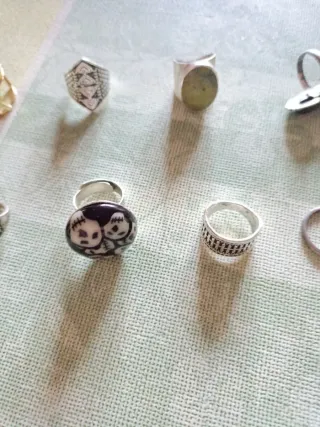 Lote 11 Anillos Vintage Ajustables 4 de plata