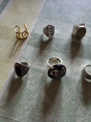 Lote 11 Anillos Vintage Ajustables 4 de plata