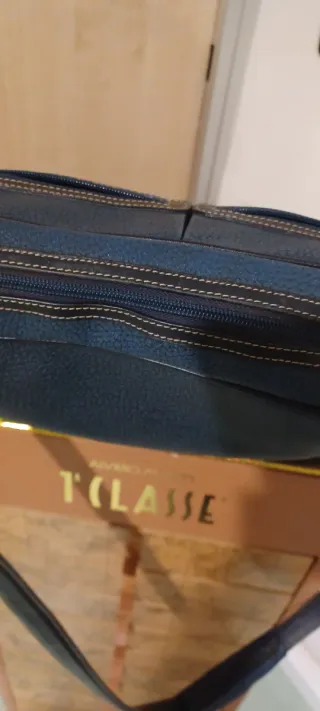 Borsa tracolla Borbonese blu