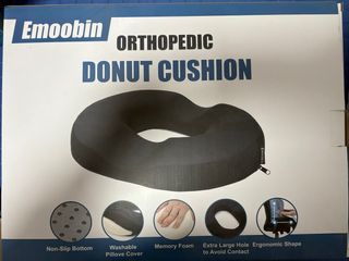 Cojín Ortopédico Donut Emoobin Negro